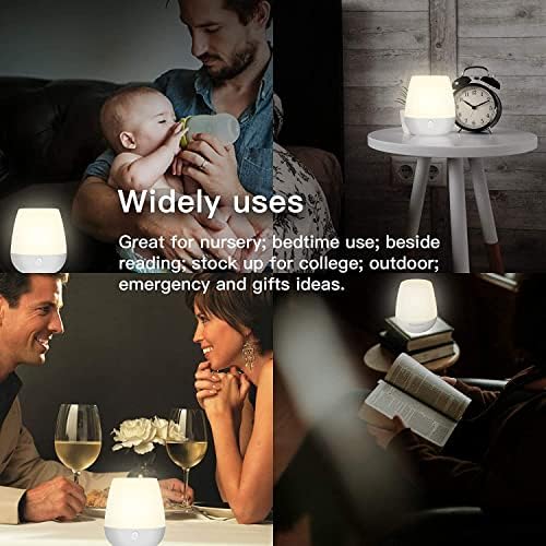 Бебе ноќно светло за деца - USB -дополнување на мала допир ноќно светло - расадник ноќно светло за доење, спиење и релаксирање