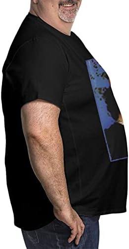 Vvedik DJ Quik плус кошули со големина за мажи за голема висока летна маичка за дишење маички со кратки ракави со кратки ракави