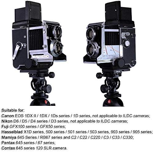 Голема плоча за брзо ослободување на ISHOOT компатибилна со Canon EOS 1DX II 1DX 1D 1D серија Nikon D6 D5 D4 D4 серија HASSELBLAD
