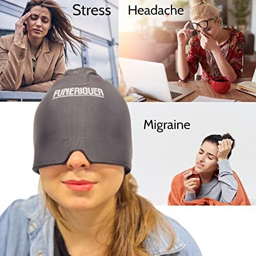 Капчиња за мигрена на Funeriguer - форма што одговара на мигрена мраз глава, капа за мигрена и капаче за олеснување на главоболката,