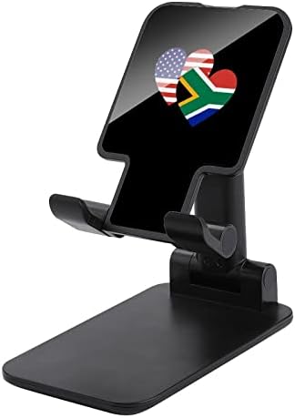 Јужна Африка Американското знаме за срцево знаме мобилен телефон стојат за биро за преклопување на висината на држачот на телефонот прилагодлив