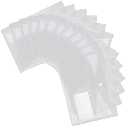 Оперитакс 12 парчиња Пластични Пликови Со Предвремено Затворање Пластични Папки Јасни Папки Со Документи Папки Со Пластични Датотеки Пликови