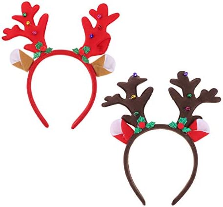 2 парчиња декоративни карики за коса забава за забава, Божиќни антлер, глава за дома, за забава за славење