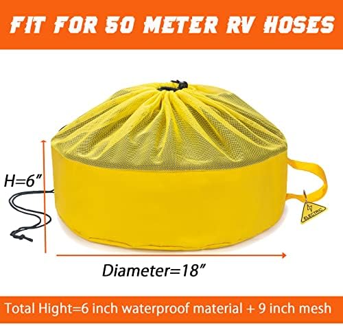 Ushake RV торба за црево, водоотпорни RV додатоци за складирање торби за свежи/црни вода канализации и електрични жици, кампер внатре или