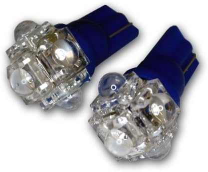 Подесувањепрос LEDSTL-T10-B5 Чекор СВЕТИЛКИ LED Светилки T10 Клин, 5 ФЛУКС LED Сино 2-Компјутер Во Собата