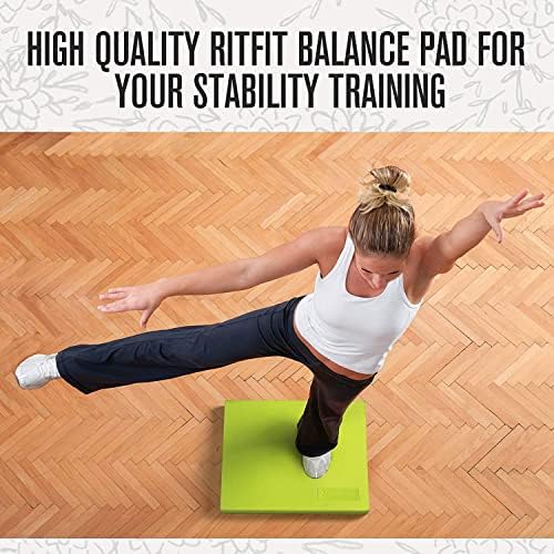 Balanceфит Рамнотежа Пена Рампа-2 инчен TPE Не-Лизга Мат за фитнес &засилувач; Вежби Рамнотежа, Јога, Физикална Терапија, Коленото