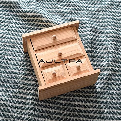 Анкус 20 парчиња/многу кутија За Накит дрвена Креативна работна површина завршна кутија за складирање мулти фиока дрво подарок