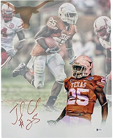 Amaамаал Чарлс го потпиша Тексас Лонгхорнс Необрачен 16 × 20 NCAA Spotlight Photo - Фотографии со автограми на колеџ