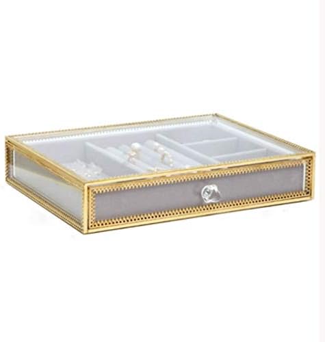 WPYYI Транспарентна акрилна кутија за складирање на накит, обетки обетки обетки за обетки