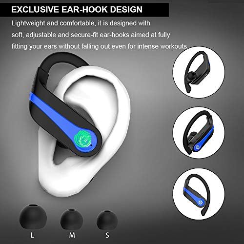 Безжични Слушалки, Bluetooth 5.1 Слушалки Спорт Безжични Слушалки Во Ушите Бучава Поништување Слушалки Со Микрофон Длабоко Бас Спортски