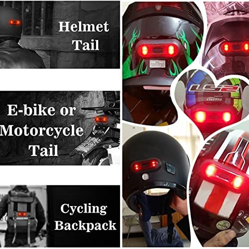 Jian boland велосипед Светло, светло за сопирачките со моторцикли со моторцикл/велосипед за велосипед LED безбедносно предупредување за шлемови