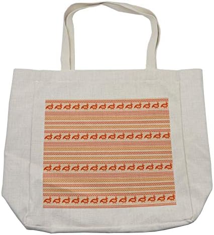 Амбесон Кенте шема за купување торба, апстрактна племенска украс со цик-цак и народни птици, еколошка торба за еднократно за намирници