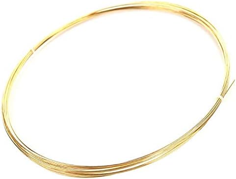 Zerobegin H62 Corrosion Brass Wire, месинг метална жица, без олово, за накит за занаетчиска жица, дијаметар 2,5мм
