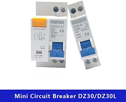 BASNI 1PCS DPN DPNL DZ30L DZ30 MINI преостаната тековна струја за истекување на колото за прекинување на куќиштето MCB Capiting
