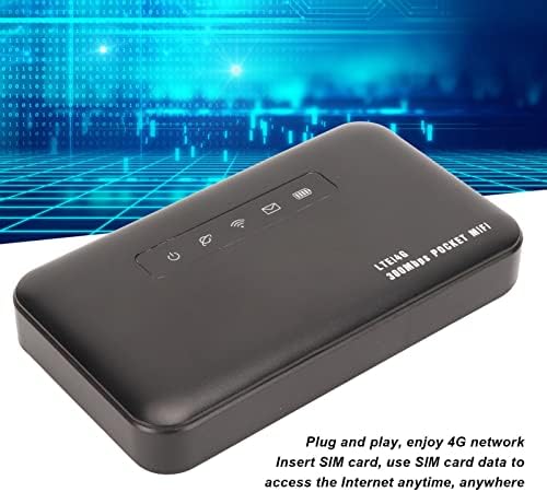 Преносен WiFi рутер, 4G преносен WiFi, мобилен WiFi Hotspot WiFi Hotspot уред USB напојување 300Mbps безжичен рутер за безжична мрежа за европски