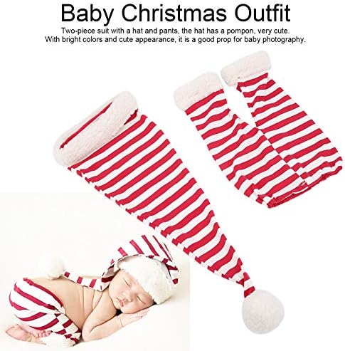 Панталони за снимање на фотографии за бебиња, двојно костум симпатична појава Бебе Божиќна облека, удобно преносно за бебето