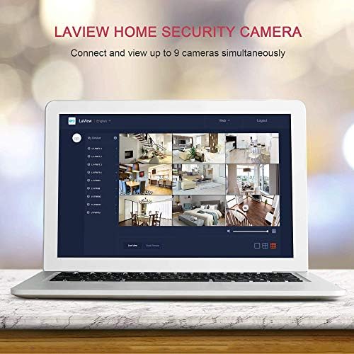 Laview превртете ја сликата за да зумирате во видео безбедносна камера Надворешно, домашна безбедносна камера 1080p, водоотпорна камера