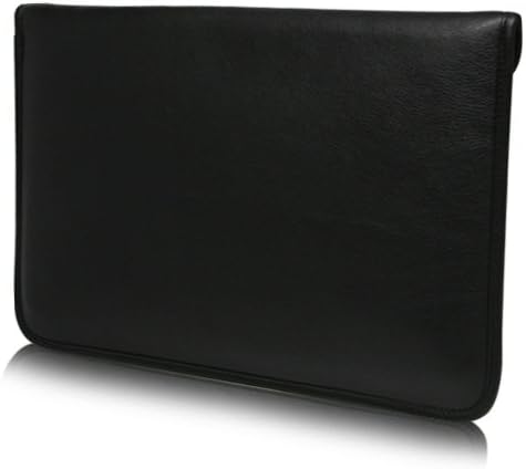 Boxwave Case Компатибилен со LG Gram +View - Елитна торбичка за кожен месинџер, синтетички кожен покрив дизајн на пликови за