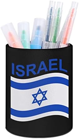 Знаме на Израел печатено пенкало за молив за молив за организатор на биро за шминка за четка за четки за домашна канцеларија во училница