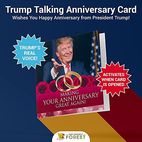 Нашиот пријателски пакет на шума 2 пакет на годишнината од Трамп Адвокат и Доналд Поп -до -годишнината картичка со светлина и звук