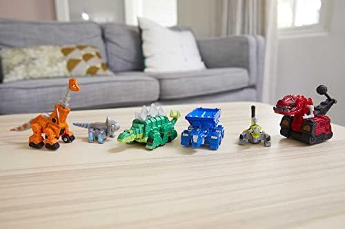 Dinotrux Мултипак Со 6 Карактер Играчка Автомобили, Половина Диносаурус &засилувач; Половина Градежно Возило, Вклучува Ty Rux, Тон-тон &засилувач;