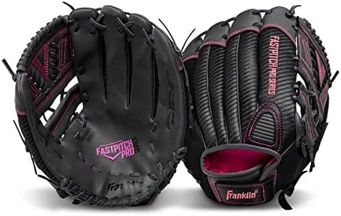 Френклин Спортски FastPitch Pro Series Softball Groves - десно или лево фрлање - големини на возрасни и млади - 11in, 11,5in, 12in, 12,5in