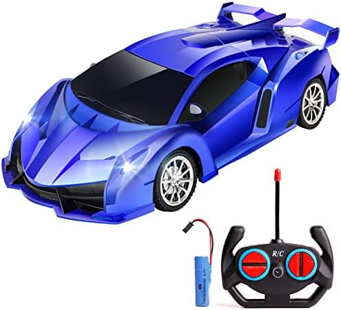 Далечински управувачки автомобил KulariWorld за момчиња Брз 1/18 скала за полнење RC возила автомобили играчки Божиќни подароци за деца со голема