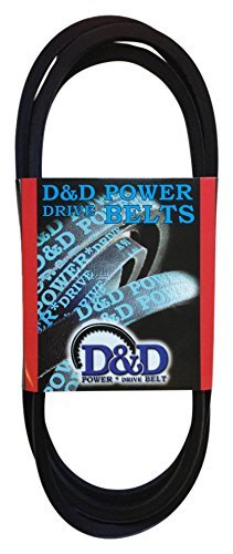 D&D PowerDrive B168A Ремен за замена на црвената јакна, А/4Л пресек на ременот, должина од 48 , гума