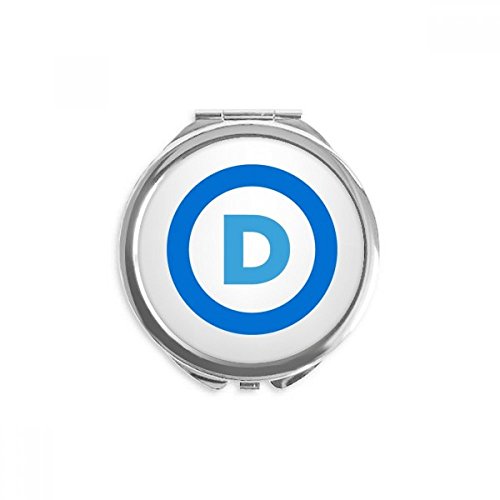 Амблем На Америка Демократска Партија Сина Рака Компактно Огледало Тркалезно Преносно Џебно Стакло