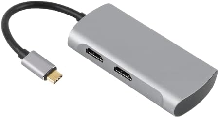 4Xem- 2-порта мулти-мониторски адаптер центар-USB-C до 2 HDMI 2.0 видео, двојни 4K @ 60Hz видео монитори, видео сплитер, огледало, продолжение