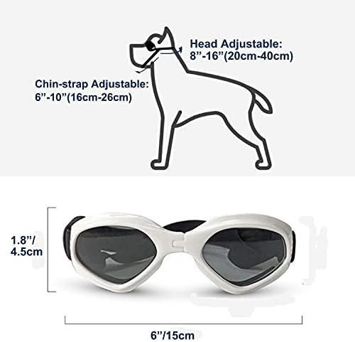 Очила за сонце од лекони за кучиња водоотпорни ветерници за ветерници УВ заштита од домашни очила за миленичиња кучешки очила за кучиња
