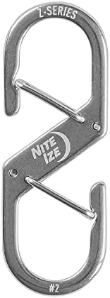 Niteize ZS2-11-R6 Z Carabiner, 2, сребро од не'рѓосувачки челик