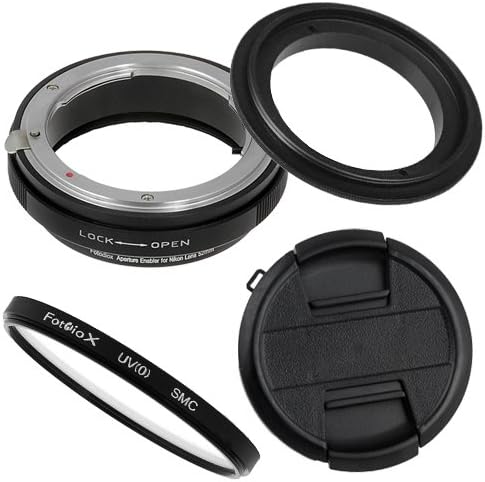 Комплет за филтрирање на филтрирање Fotodiox 72mm, компатибилен со леќи за навој од 72мм филтер до фотоапаратите на Nikon F -Mount - со UV филтер,