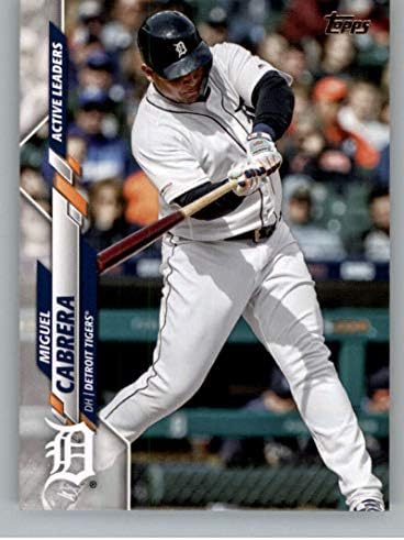 2020 Ажурирање на Топпс #U-193 Miguel Cabrera Detroit Tigers MLB картичка за тргување со бејзбол