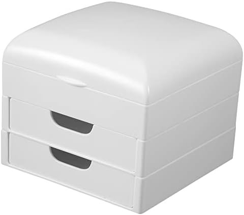 Оперитакс 3 парчиња Десктоп Кабинет За Складирање Фиока Организатор Со Капак Пластична Кутија За Складирање Јасна Кутија За Организатор