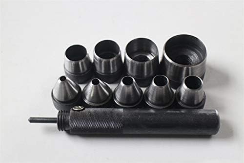 Ongонгџијуан 1 сет/лот шуплива кожна гума од гума џамбо алатки за заптивки од голема дупка од 5 мм до 32мм алатка за челик