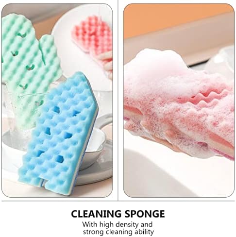 Bestonzon крпи за чистење крпа за чистење на крпа за чистење на микрофибер 3 парчиња кујна чистење садови за миење сунѓер бања сунѓер сунѓери