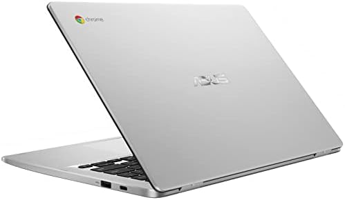 ASUS Chromebook 14 Лаптоп, HD NanoEdge Тесни рамки Лаптоп, Интел Celeron N3350 до 2.4 GHz, 4GB DDR4, 64GB eMMC, Sd Картичка Читач,