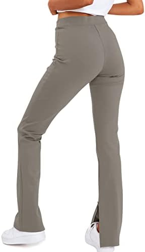 Laslulu omensенски бутлег јога панталони против кросовер обични високи половини од треперење панталони хеланки