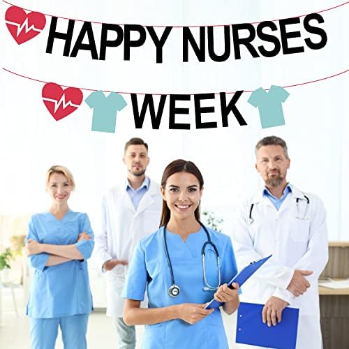 Среќен Медицински Сестри Недела Банер Ви Благодариме Медицински Сестри Партија Украси - Медицинска Сестра Благодарност Недела