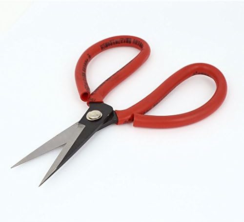 Аексит Дома Кујна ножици &засилувач; Ножици Црвена Гума Обложени Рачка Метал Машина Ножици Ножици ножици 19 см Долга