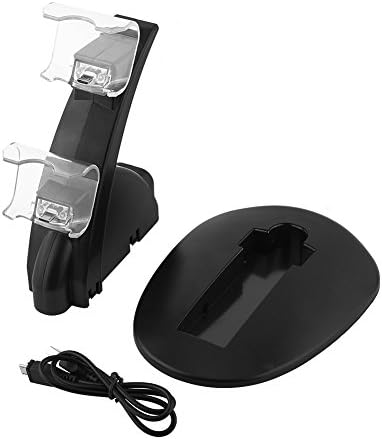 Minifinker Игра Конзола Полнач, Полнач Докинг Штанд USB Двојно Полнење USB Порти Висока Безбедност ЗА PS4 Тенок/Про Контролер