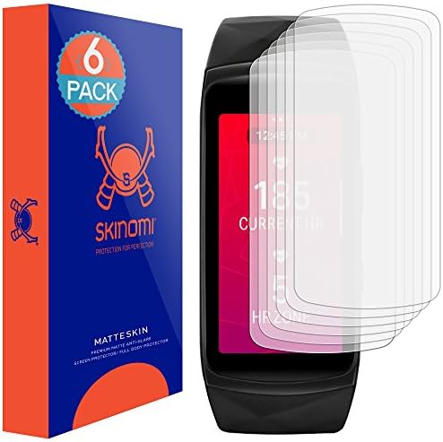 Заштитник на матниот екран Skinomi компатибилен со Samsung Gear Fit 2 Pro анти-сјај мат кожа TPU анти-меур филм