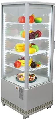 Intsupermai Комерцијално стакло ладилник за ладилни торта со куќиште со ладилче за ладилче за ладил за пијалоци за внатрешни работи