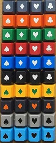 Муген Прилагодено Портокал Покер 4pc Caycaps Во Собата За Цреша Mx Прекинувачи-Одговара На Повеќето Механички Игри Тастатури