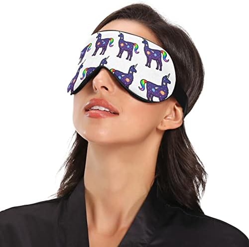 Unisex Sleep Eye Mask Mask Space-LamaCorn Night Sleep