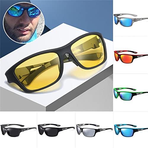 Поларизирани Спортски Очила за Сонце, Ув Заштита На Отворено Спортски Очила За Сонце Со Леќа Против отсјај, Модни Ветроупорни Очила