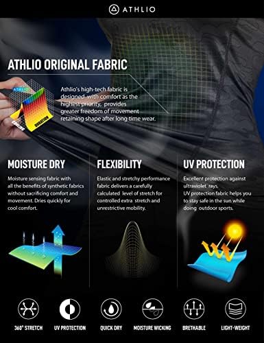 Кошули за вежбање со кратки ракави на Атлио 3 пакуваат, спортски врвови за влага, активен спортски вежба за вежбање теретана маичка кошула
