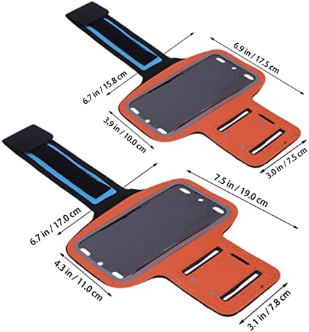 Valiclud 2 парчиња трчање на држачот на телефонот Armband Arm Телефонска торба држач за телефон за извршување на портокалова рачна
