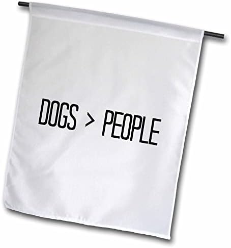 3dRose EvaDane-Смешни Изреки-Кучиња Над Луѓето Црни Знамиња